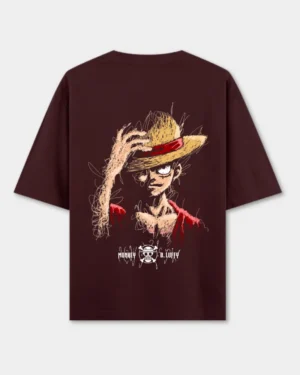 Luffy Drawing Oversized T-Shirt